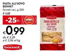 Bennet Pasta all'uovo BENNET offerta