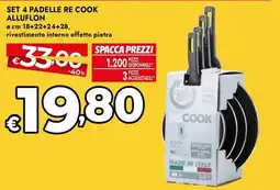 Bennet Set 4 padelle re cook ALLUFLON offerta