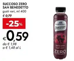 Bennet Succoso zero SAN BENEDETTO offerta