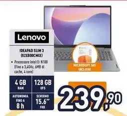 Iper La Grande Lenovo IDEAPAD SLIM 3 (82XB00CMIX) offerta