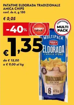 Bennet Patatine eldorada tradizionale AMICA CHIPS offerta