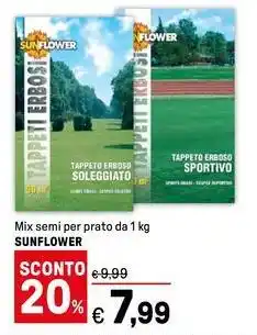 Iper La Grande Mix semi per prato SUNFLOWER offerta