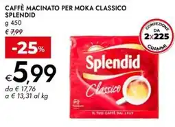 Bennet Caffè macinato per moka classico SPLENDID offerta