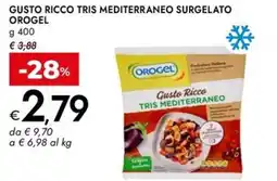 Bennet Gusto ricco tris mediterraneo surgelato OROGEL offerta