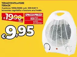 Bennet Termoventilatore TERM2K offerta