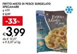 Bennet Fritto misto di pesce surgelato SPECAMARE offerta