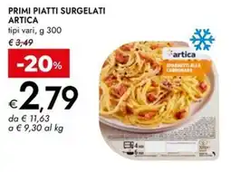 Bennet Primi piatti surgelati ARTICA offerta