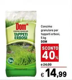 Iper La Grande Concime granulare per tappeti erbosi DOM offerta