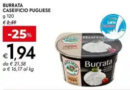 Bennet Burrata CASEIFICIO PUGLIESE offerta