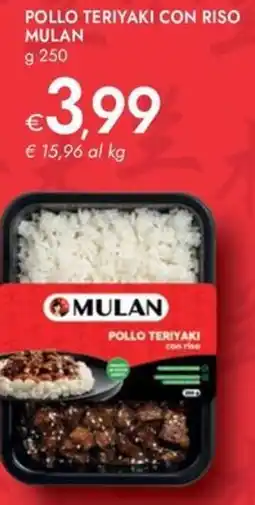 Bennet Pollo teriyaki con riso MULAN offerta