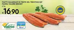 Bennet Filetti salmonati di trote del trentino igp filiera VALORE BENNET offerta