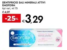 Bennet Dentifricio sali minerali attivi EMOFORM offerta