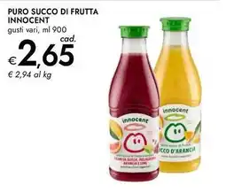 Bennet Puro succo di frutta INNOCENT offerta
