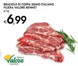 Bennet Braciole di coppa suino italiano filiera VALORE BENNET offerta