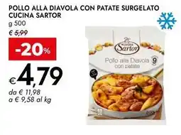 Bennet Pollo alla diavola con patate surgelato CUCINA SARTOR offerta