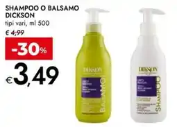 Bennet Shampoo o balsamo DICKSON offerta