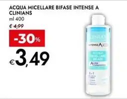Bennet Acqua micellare bifase intense a CLINIANS offerta