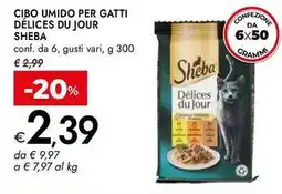Bennet Cibo umido per gatti délices du jour SHEBA offerta