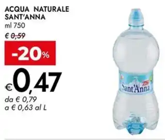 Bennet Acqua naturale SANT'ANNA offerta