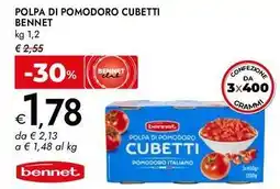Bennet Polpa di pomodoro cubetti BENNET offerta