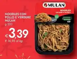 Bennet Noodles con pollo e verdure MULAN offerta