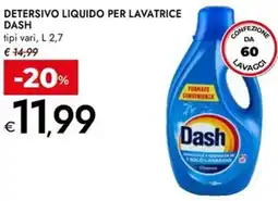 Bennet Detersivo liquido per lavatrice DASH offerta