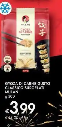 Bennet Gyoza di carne gusto classico surgelati MULAN offerta