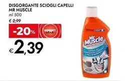 Bennet Disgorgante sciogli capelli MR MUSCLE offerta