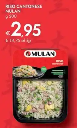 Bennet Riso cantonese MULAN offerta