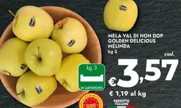 Bennet Mela val di non dop golden delicious MELINDA offerta