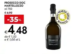 Bennet Prosecco doc MARTELLOZZO offerta