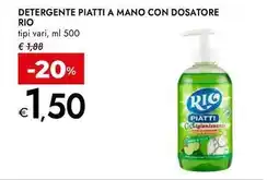 Bennet Detergente piatti a mano con dosatore RIO offerta