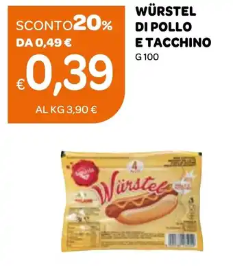 Ekom WÜRSTEL di pollo e tacchino offerta