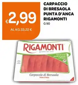 Ekom Carpaccio di bresaola punta d'anca RIGAMONTI offerta