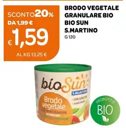 Ekom Brodo vegetale granulare bio bio sun s.martino offerta