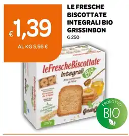 Ekom Le fresche biscottate integrali bio grissinbon offerta
