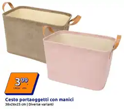 Action Cesto portaoggetti con manici offerta