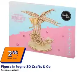Action Figura in legno 3D Crafts & Co offerta