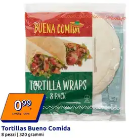 Action Tortillas Bueno Comida offerta