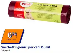 Action Sacchetti igienici per cani Dumil offerta