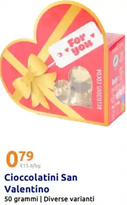 Action Cioccolatini San Valentino offerta