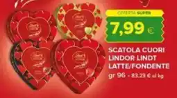 Tigre Scatola cuori lindor lindt latte/fondente offerta