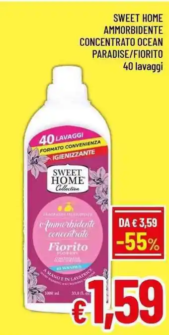 Sweet home ammorbidente concentrato ocean paradise/fiorito