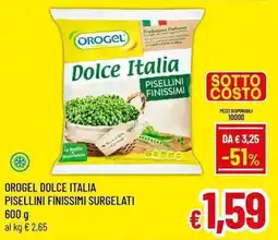 A&O Orogel dolce italia pisellini finissimi surgelati offerta