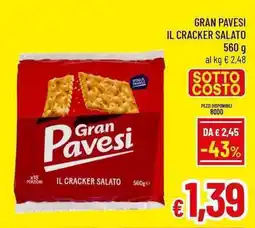 A&O Gran pavesi il cracker salato offerta