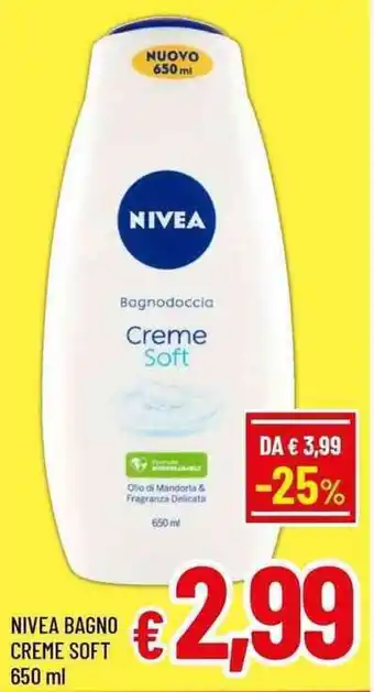 A&O Nivea bagno creme soft offerta
