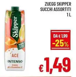 A&O Zuegg skipper succhi offerta