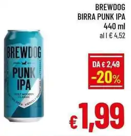 A&O Brewdog birra punk IPA offerta