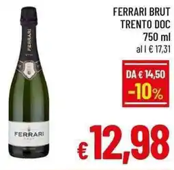 A&O Ferrari brut trento DOC offerta