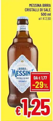 A&O Messina birra cristalli di sale offerta